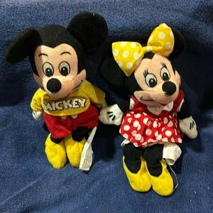 Disney Mickey and Minnie 8” Plush dolls Mix and match